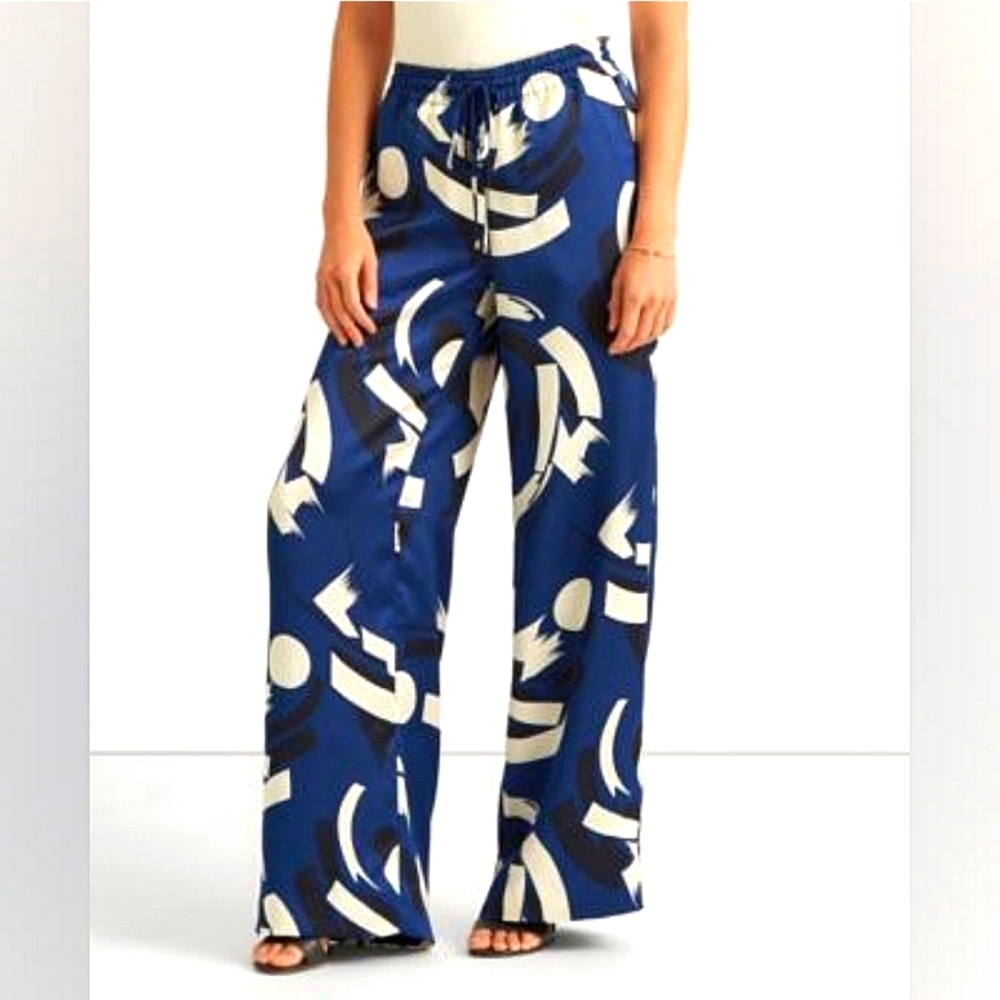 Ralph Lauren Geometric Print Satin Pants